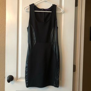 Forever 21 Faux Leather Sided Bodycon Dress